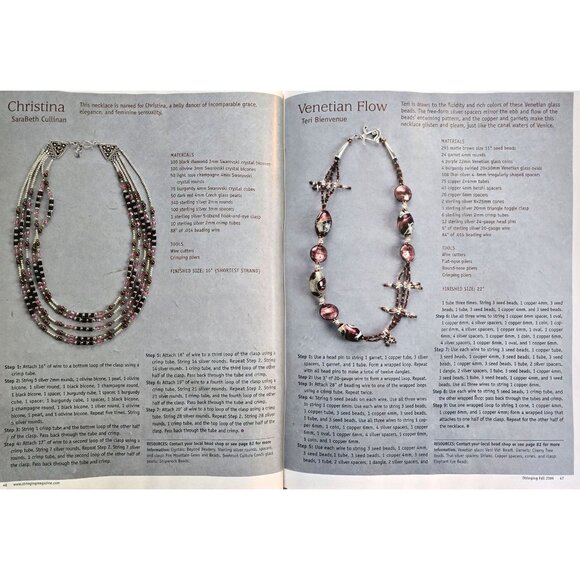 Stringing Magazine Fall 2006 125B Designs And How To Create Them - Picture 10 of 11